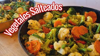 VEGETALES SALTEADOS prepáralos para toda la semana y come sano 🥦🥕🌽🫑 [upl. by Danas]