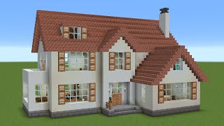 Minecraft  How to build a Suburban Mansion House [upl. by Alejandra]