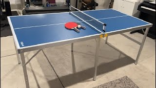 GoSports Mid Size Table Tennis Game Set Indoor Outdoor Portable Table Tennis Game Review [upl. by Nylorac]