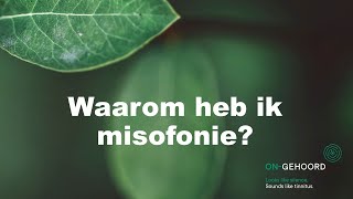 Waarom heb ik misofonie [upl. by Yrellam]