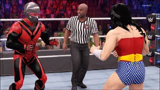 Wonder Woman vs Antman  WWE 2K22  Hardcore Fighters [upl. by Renie]