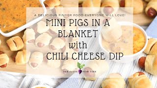 Mini Pigs in a Blanket with 2 ingredient chili cheese [upl. by Neeliak]