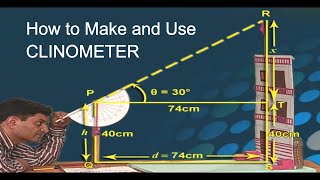 How to make and use Clinometer [upl. by Eunice]