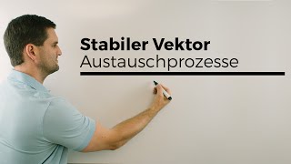 Stabiler Vektor Stationäre Verteilung Austauschprozess Teil 2  Mathe by Daniel Jung [upl. by Dubois585]