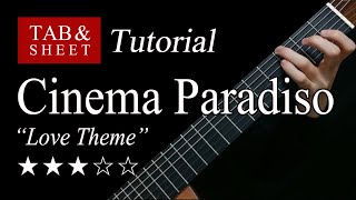 Cinema Paradiso quotLove Themequot  Guitar Lesson  TAB [upl. by Verda]