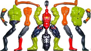 AVENGERS TOYS ASSEMBLE SPIDERMAN SIREN HEAD HULK VENOM ACTION FIGURE [upl. by Ardath]