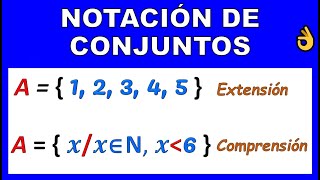 Determinación de conjuntos por extensión y comprensión [upl. by Pegasus474]