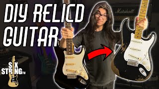 How to Relic A Guitar Yourself  DIY Relicd Guitar [upl. by Walden]