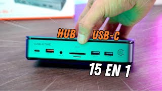 El Mejor Hub USBC 15 en 1  Cabletime ✅ Mejora tu Productividad [upl. by Ahsilif]