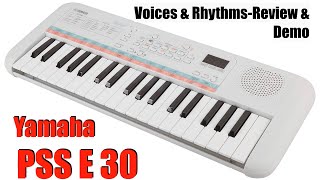 Best Piano Keyboard for Children  Yamaha PSSE30 Remie Voices amp Rhythms Review amp Demo [upl. by Eberta447]