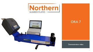 ORA 7 Number Plate Printer  Number Plate Making System Demonstration Video [upl. by Yremrej]