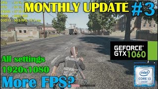 GTX 1060  i3 6100  PlayerUnknowns Battlegrounds  Monthly Update 3  All settings [upl. by Kcirdneh]