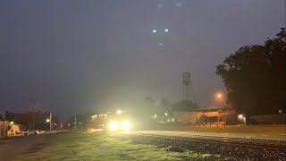 LORAM Rail Grinder LMIX 607 Grinding at Folkston GA 7122023 [upl. by Pru283]