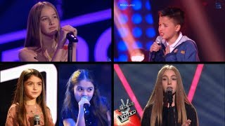 UNBELIEVABLE Top 5 quotBest Children Singersquot On The Voice Kids Blind Auditions World Wide 2018 [upl. by Debee450]