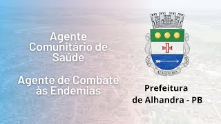 Prefeitura de Alhandra  PB Agente Comunitário de Saúde e Agente de Combate às Endemias  EDUCA PB [upl. by Seana]