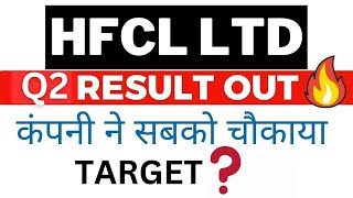 HFCL Q2 Result OUT  HFCL share latest update HFCL share latest News  HFCL ltd long term Target [upl. by Lorien]