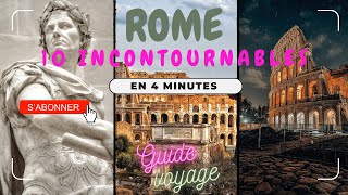 Vlog VISITER ROME  GUIDE COMPLET des 10 Meilleures Activités à Rome [upl. by Michaella]