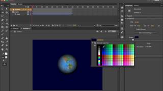 Simple Rotating Globe Animation Adobe Animate CC [upl. by Nelli625]