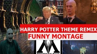 Harry Potter Remix Hedwigs Theme FUNNY MONTAGE [upl. by Ahsimat620]