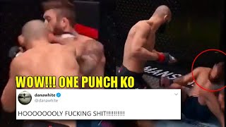 MMA Pros react to Khamzat Chimaev 17 seconds ONE PUNCH KO vs Gerald Meerschaert [upl. by Evelunn]