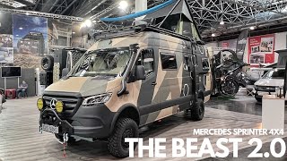 Mercedes Sprinter 4x4  THE BEAST 20  Campervanschmiede Individual  Offgrid  CARAVAN SALON 23 [upl. by Narud]