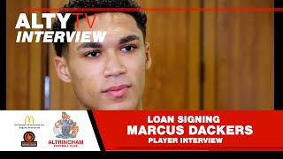 MARCUS DACKERS  Altrincham FC Interview  November 2023 [upl. by Enyleve684]