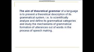 Grammar in the systemic conception of language [upl. by Sedda]