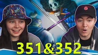 RYUMA Vs BROOK👒 One Piece Ep 351 amp 352 REACTION amp REVIEW [upl. by Tiffani]