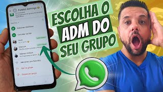 Como Colocar Uma Pessoa Como ADMINISTRADOR DE UM GRUPO DO WHATSAPP [upl. by Senoj]