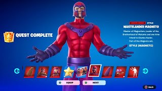 Fortnite Complete Magneto Quests Guide  How to Unlock All Magneto Rewards [upl. by Hyrup129]