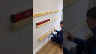 TV wall  part 1 mediawall tvwall carpenter diy construction milwaukeetools carpenterslife [upl. by Ford]