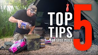 TOP 5 TIPS FOR SPOD MIXES To Help You Catch More Carp  Tiger Nut Rig Mainline Baits Carp Fishing [upl. by Nessah]