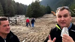 Repairing the snow road after flooding  bansko app [upl. by Willms]