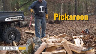 Using the RuggedMade Pickaroon to Pick Up Firewood With Ease [upl. by Grazia]