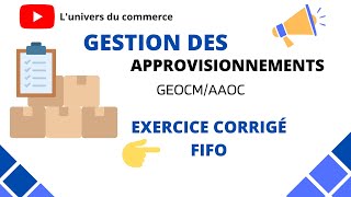 Exercice corrigé FIFO [upl. by Charmaine]