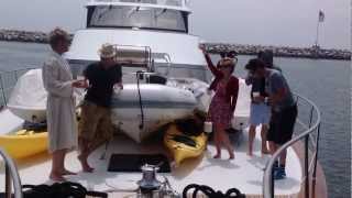 Yeardley Smith leaps off a boat [upl. by Hyacinth]