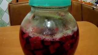 КАК СДЕЛАТЬ СВЕКОЛЬНЫЙ КВАС  BEET KVASS [upl. by Claudio]