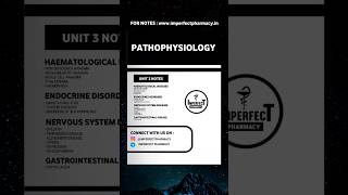 Pathophysiology Unit 3 Notes  Bpharma 1st Semester  bpharma [upl. by Everick]