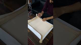 Best way to stretch a canvas in 1 min🔥 [upl. by Hylton]