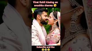 Virat Kohli kiss on Anushka Sharma😘🤣love shortstrendingviratkohli youtubeshorts anushkasharma [upl. by Yona]