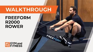 Freeform Cardio R2000 Rowing Machine Walkthrough [upl. by Crescint]