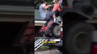 Ladder to Nowhere Dad’s Quad Escapade Gone Hilariously Wrong 🤣🤦‍♂️😆🔄 [upl. by Enorej]