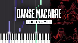 DANSE MACABRE  MoonDeity  Piano Tutorial  Sheet Music amp MIDI [upl. by Pain356]