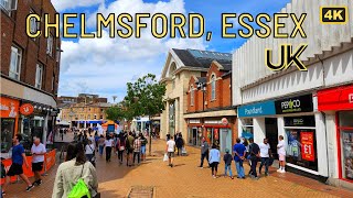 Chelmsford City Centre Walking Tour Essex England [upl. by Nalon197]