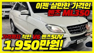 이젠 살만한 가격까지 뚝뚝 떨어진 벤츠 SUV ML350 정말 귀한녀석 구해왔습니다 [upl. by Launame]