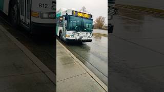 Boise valley ride Gillig low floor city bus  812 in the rain [upl. by Rriocard]