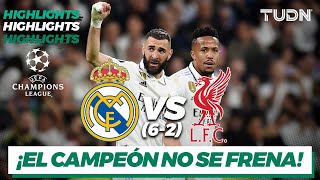 HIGHLIGHTS  Real Madrid 6 VS 2 Liverpool  Champions League 202223  8vos  TUDN [upl. by Aliakim]