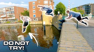 ULTIMATE Parkour Water Challenge AMSTERDAM 🇳🇱 [upl. by Clougher]