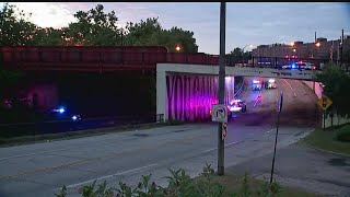 Man jumps off of bridge during Youngstown police chase [upl. by Enneyehc]