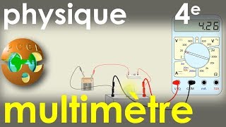 LE MULTIMÈTRE  Voltmètre  Ampèremètre  Ohmmètre  PhysiqueChimie  Collège 4e [upl. by Repsag61]